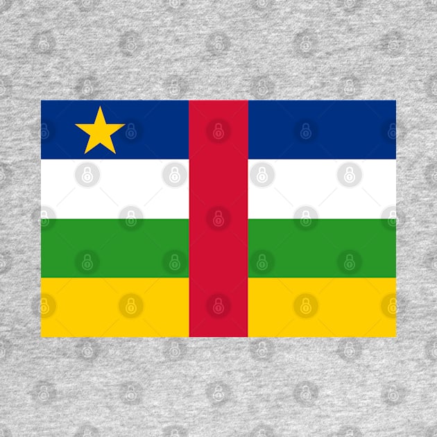 Flag of Central African Republic by COUNTRY FLAGS